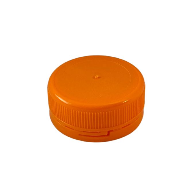 Tjudrad kapsyl m. kvarsittande lock, 38 mm 3-start - orange