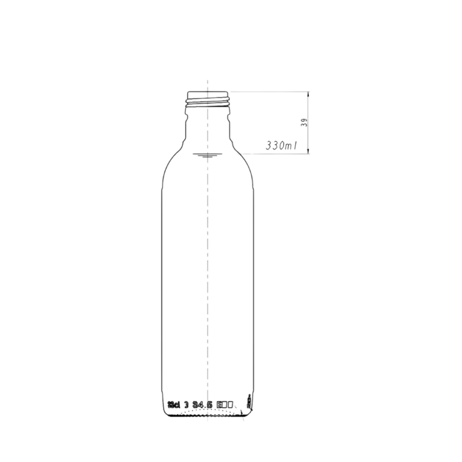 Glass bottle 33 cl - Lootus