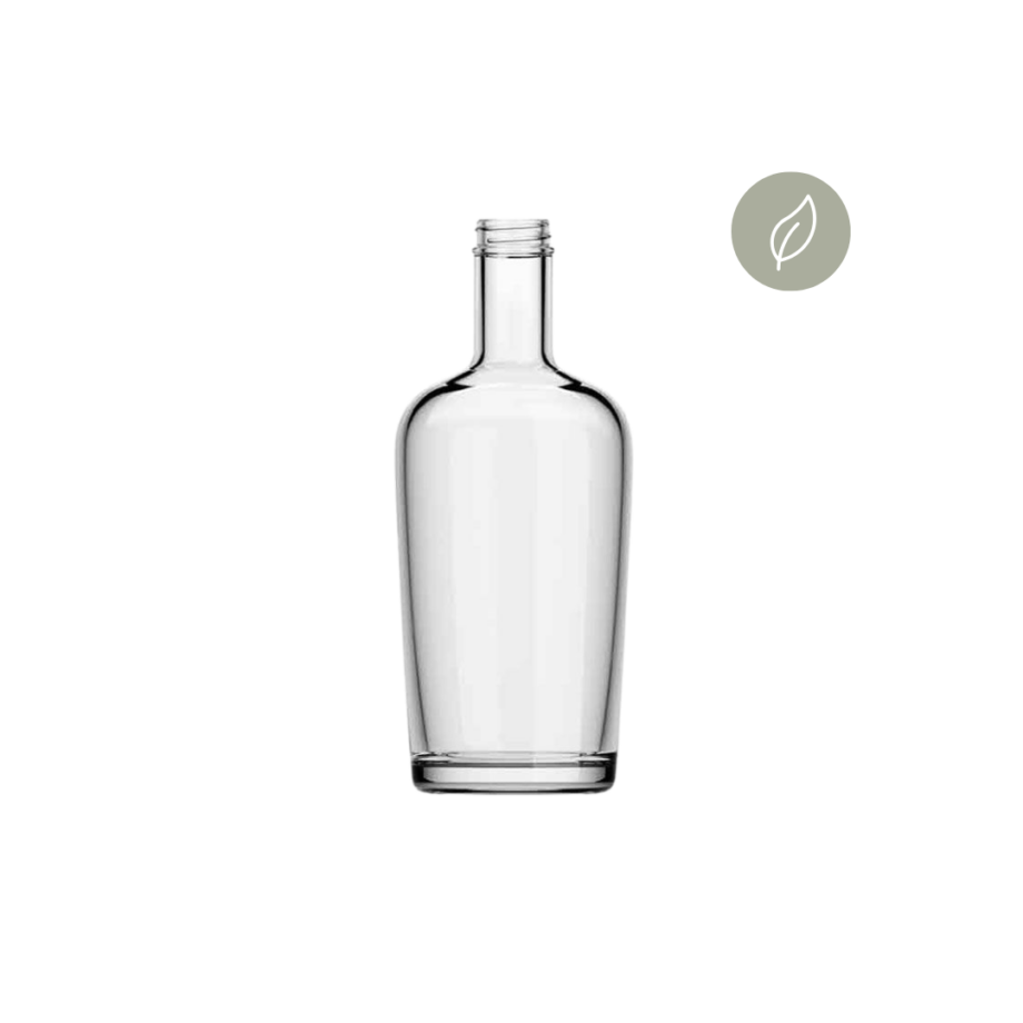 Glass bottle Teo - clear - screw