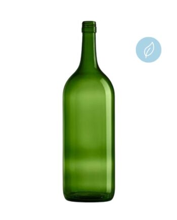 Large wine bottle 1,5 Liter Magnum Bordeaux - green