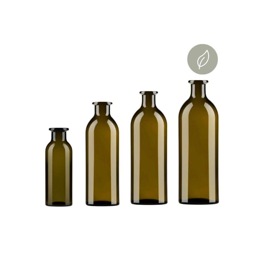 Green Glass Bottle - HELIUM MIXOLOGY - Series