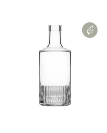 Belleville Ribs 700ml glass bottle for gin rum whisky or other spirits